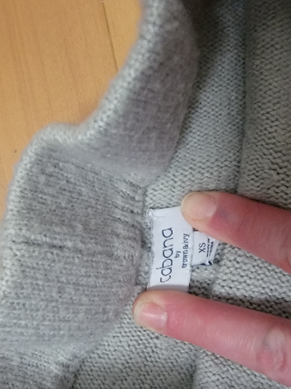 crown & ivy Cobona  Light Grey  A-Line Knit Skirt Excellent Condition Size XS - Picture 3 of 3
